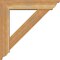 Ekena Millwork Traditional Traditional Rough Sawn Bracket w/ Offset Brace, Western Red Cedar, 6"W x 26"D x 26"H BKT0604X26X26TRA01RWR - alternate 3